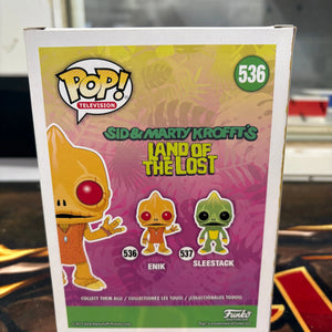 Funko POP Land of the Lost Enik Toy Tokyo New York Comic Con Exclusive #536 FRENLY BRICKS - Open 7 Days