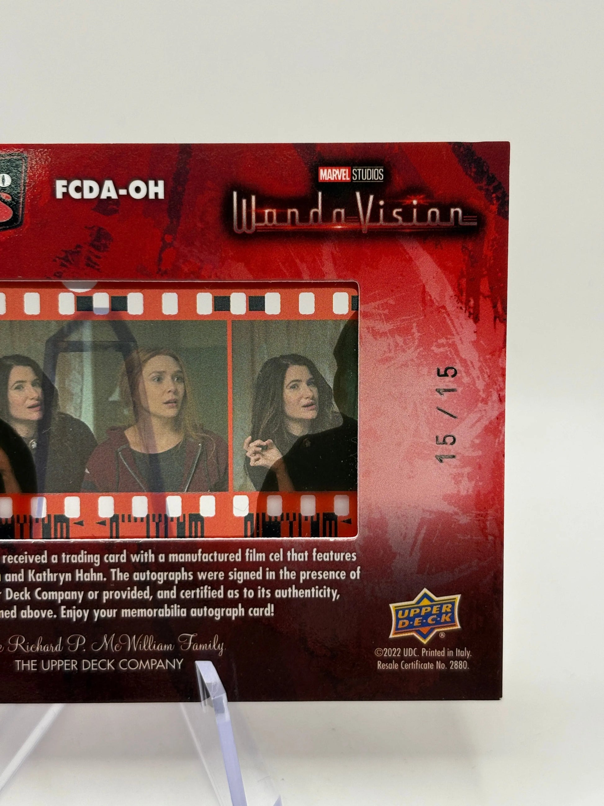 2022 Marvel Studios' WandaVision 15/15 Elizabeth Olsen/Kathryn Hahn Dual Auto FRENLY BRICKS - Open 7 Days