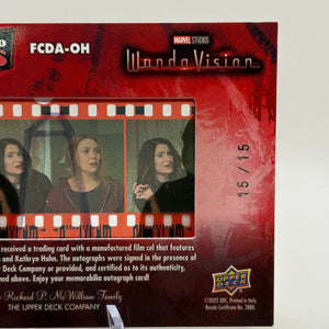 2022 Marvel Studios' WandaVision 15/15 Elizabeth Olsen/Kathryn Hahn Dual Auto FRENLY BRICKS - Open 7 Days