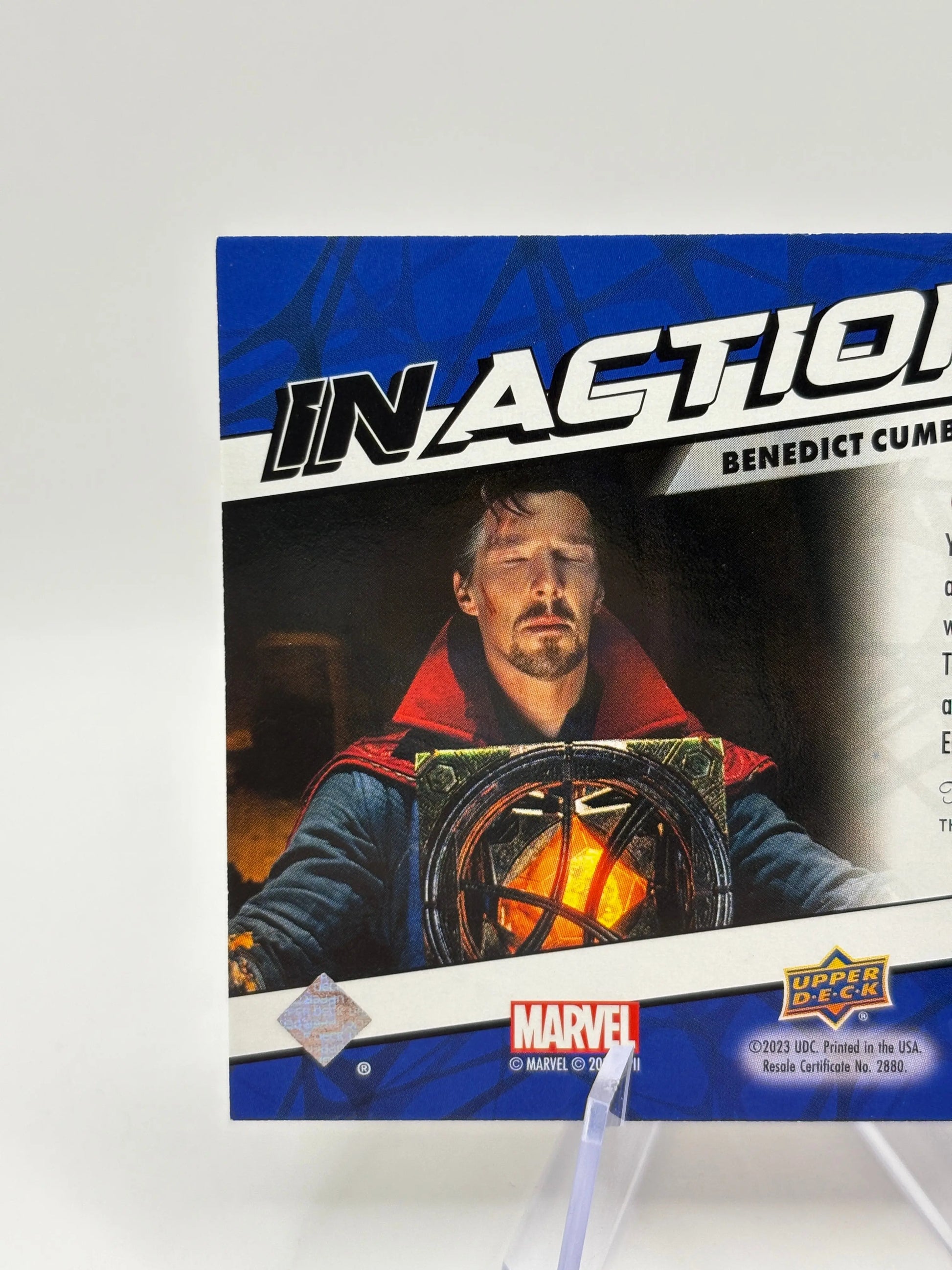 2023 Marvel Spider-Man No Way Home Benedict Cumberbatch #IA-7 In Action Auto FRENLY BRICKS - Open 7 Days