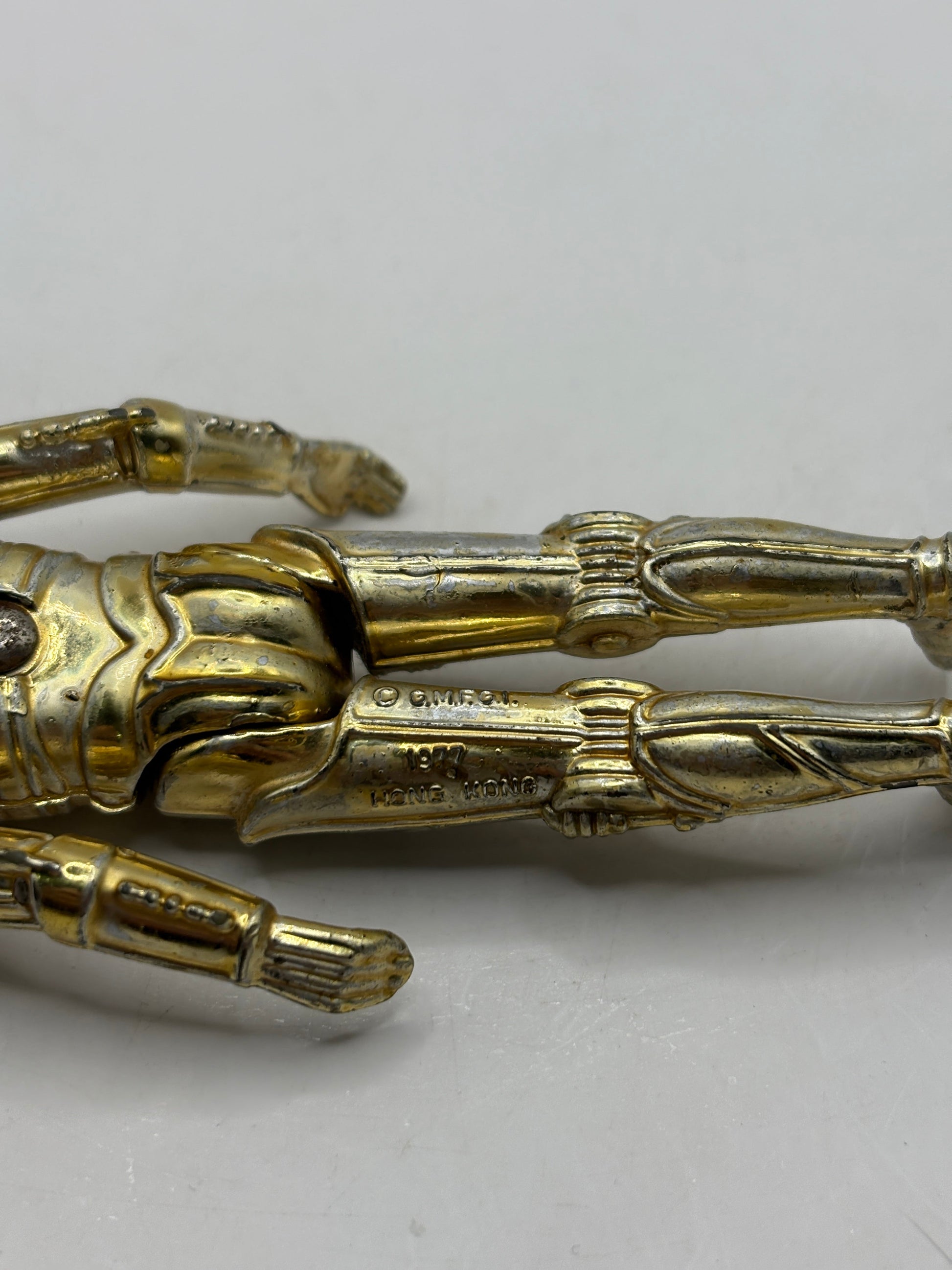 Vintage Star Wars C-3PO 3.75" Action Figure Hong Kong 1977 Kenner FRENLY BRICKS - Open 7 Days