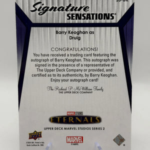2023 Upper Deck Marvel Eternals Eternal Ink Barry Keoghan as Druig #EI1-BK Auto FRENLY BRICKS - Open 7 Days