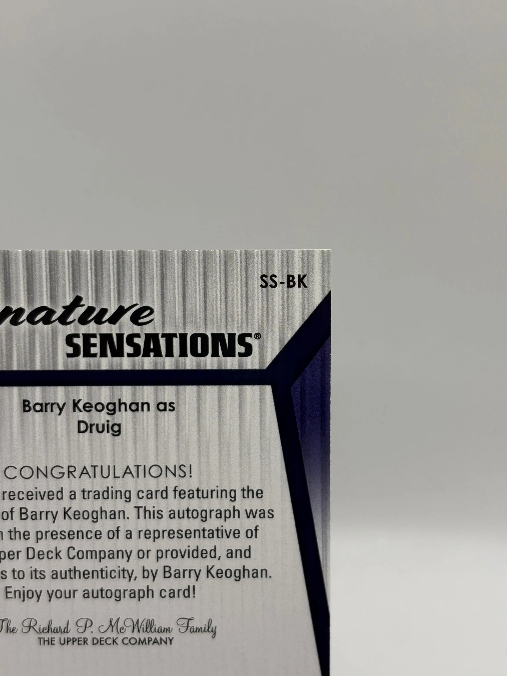 2023 Upper Deck Marvel Eternals Eternal Ink Barry Keoghan as Druig #EI1-BK Auto FRENLY BRICKS - Open 7 Days