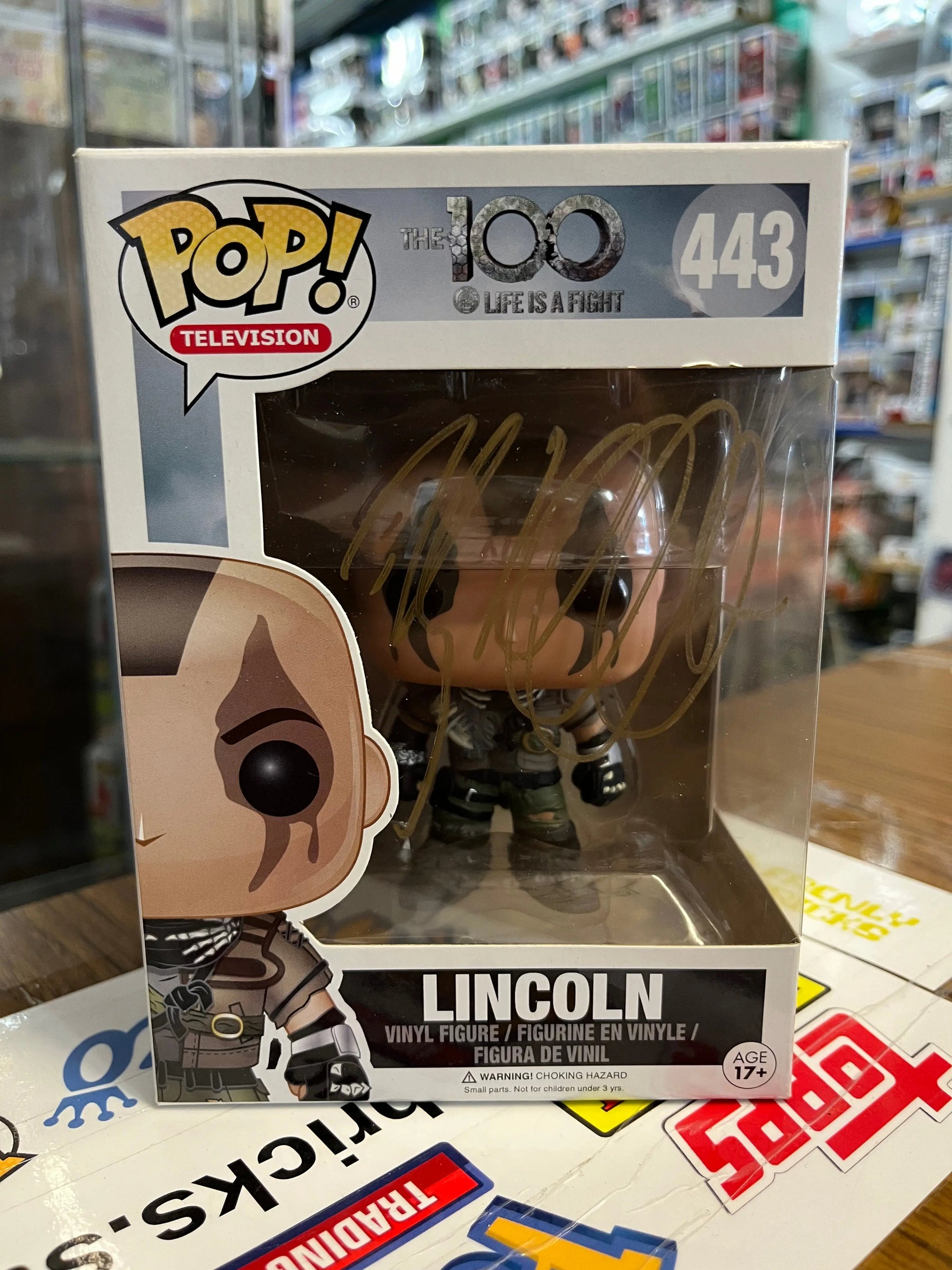 Funko POP Television - The 100 - Lincoln #443 (Signed without COA) FRENLY BRICKS - Open 7 Days