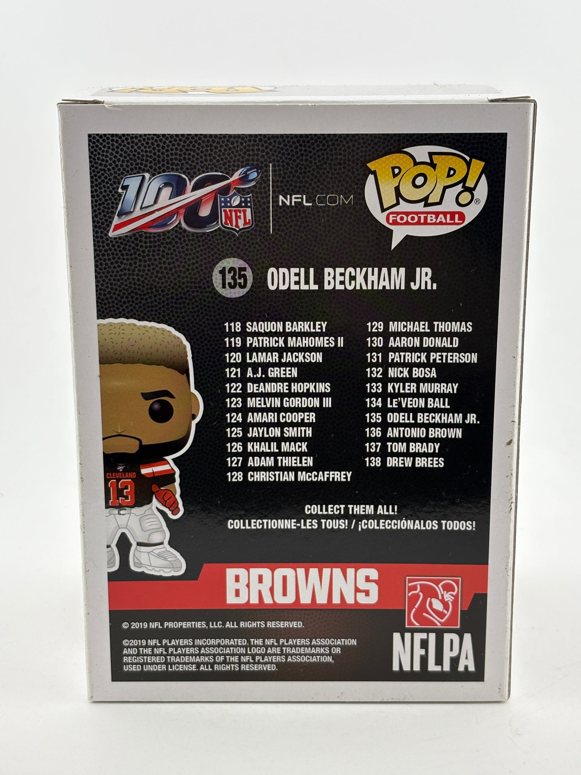 Funko POP! Football Browns #135 Odell Beckham Jr Vinyl Figure FRENLY BRICKS - Open 7 Days