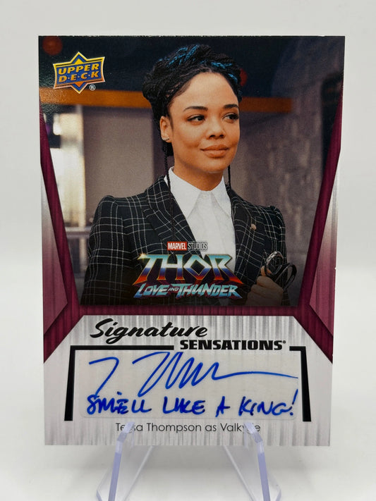 2024 Upper Deck Marvel Studios Series 2 THOR Auto Tessa Thompson as Valkyrie FRENLY BRICKS - Open 7 Days