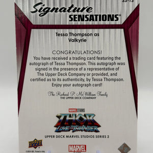 2024 Upper Deck Marvel Studios Series 2 THOR Auto Tessa Thompson as Valkyrie FRENLY BRICKS - Open 7 Days