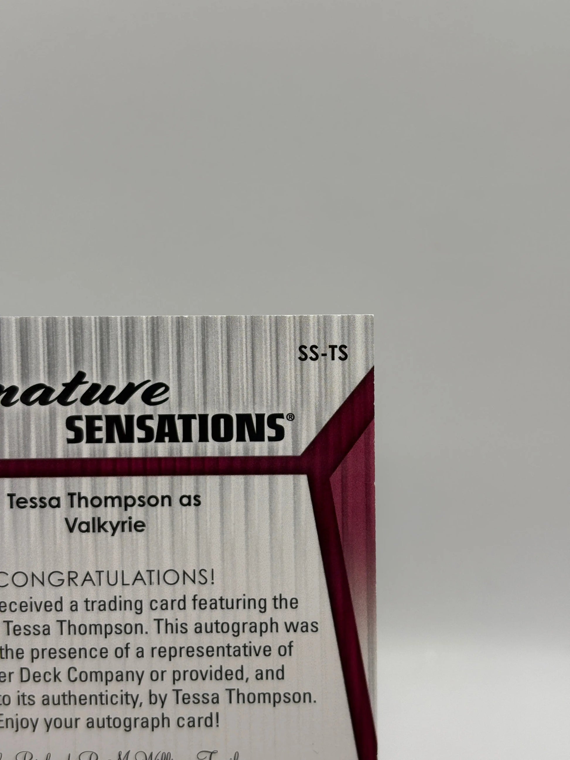 2024 Upper Deck Marvel Studios Series 2 THOR Auto Tessa Thompson as Valkyrie FRENLY BRICKS - Open 7 Days