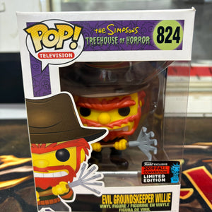 Funko Pop! The Simpsons Treehouse of Horror - Evil Groundskeeper Willie 2022 NYC FRENLY BRICKS - Open 7 Days