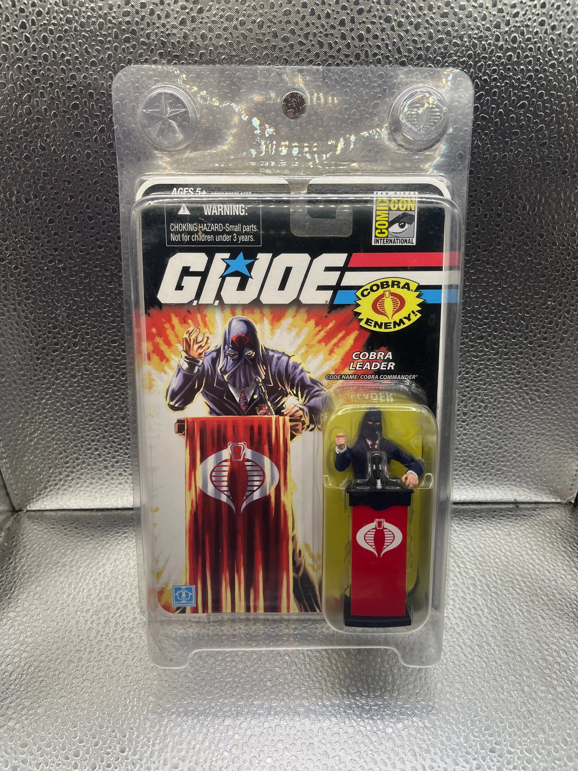 GI Joe 2008 SDCC Exclusive Cobra Leader Cobra Commander Black Suit MOC FRENLY BRICKS - Open 7 Days