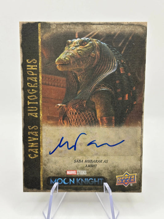 2023 Upper Deck Moon Knight Canvas Auto Saba Mubarak as Ammit #CA-AM Auto FRENLY BRICKS - Open 7 Days