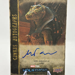 2023 Upper Deck Moon Knight Canvas Auto Saba Mubarak as Ammit #CA-AM Auto FRENLY BRICKS - Open 7 Days