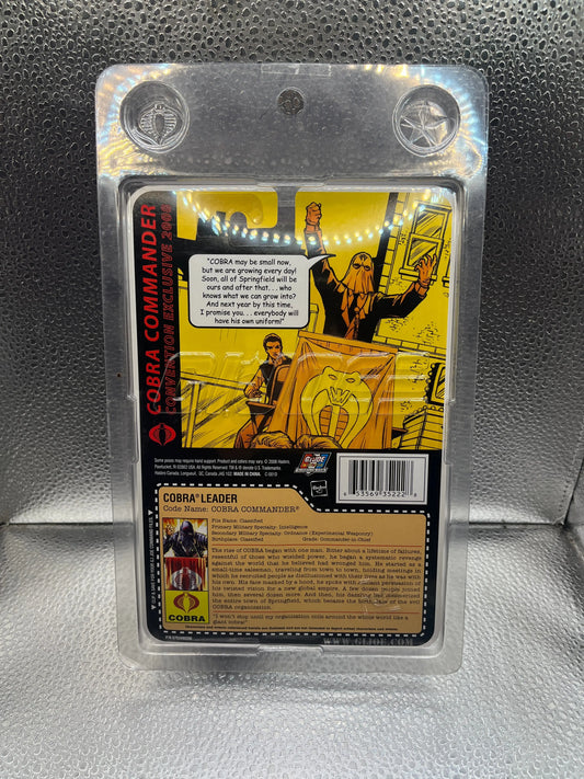 GI Joe 2008 SDCC Exclusive Cobra Leader Cobra Commander Black Suit MOC FRENLY BRICKS - Open 7 Days