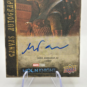 2023 Upper Deck Moon Knight Canvas Auto Saba Mubarak as Ammit #CA-AM Auto FRENLY BRICKS - Open 7 Days