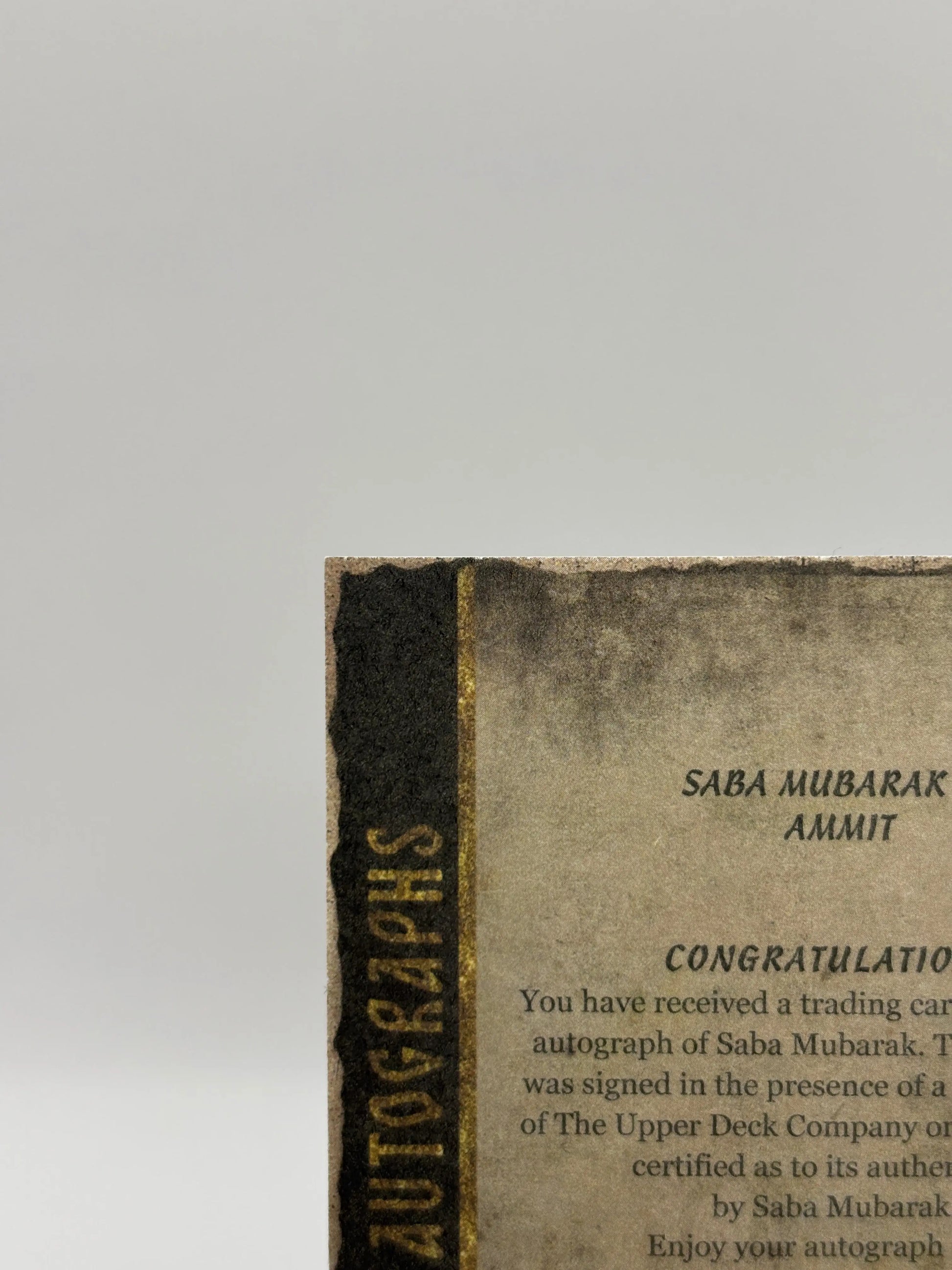 2023 Upper Deck Moon Knight Canvas Auto Saba Mubarak as Ammit #CA-AM Auto FRENLY BRICKS - Open 7 Days