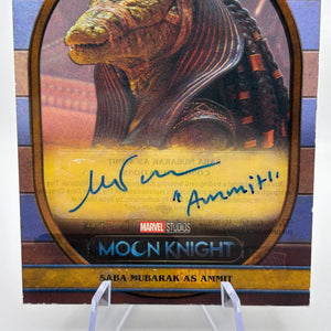 2023 Upper Deck Moon Knight Acetate Antiquities Saba Mubarak as Ammit Auto FRENLY BRICKS - Open 7 Days