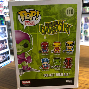 Green Goblin Funko Pop #110 - 2016 SDCC Exclusive - Glows in the Dark FRENLY BRICKS - Open 7 Days