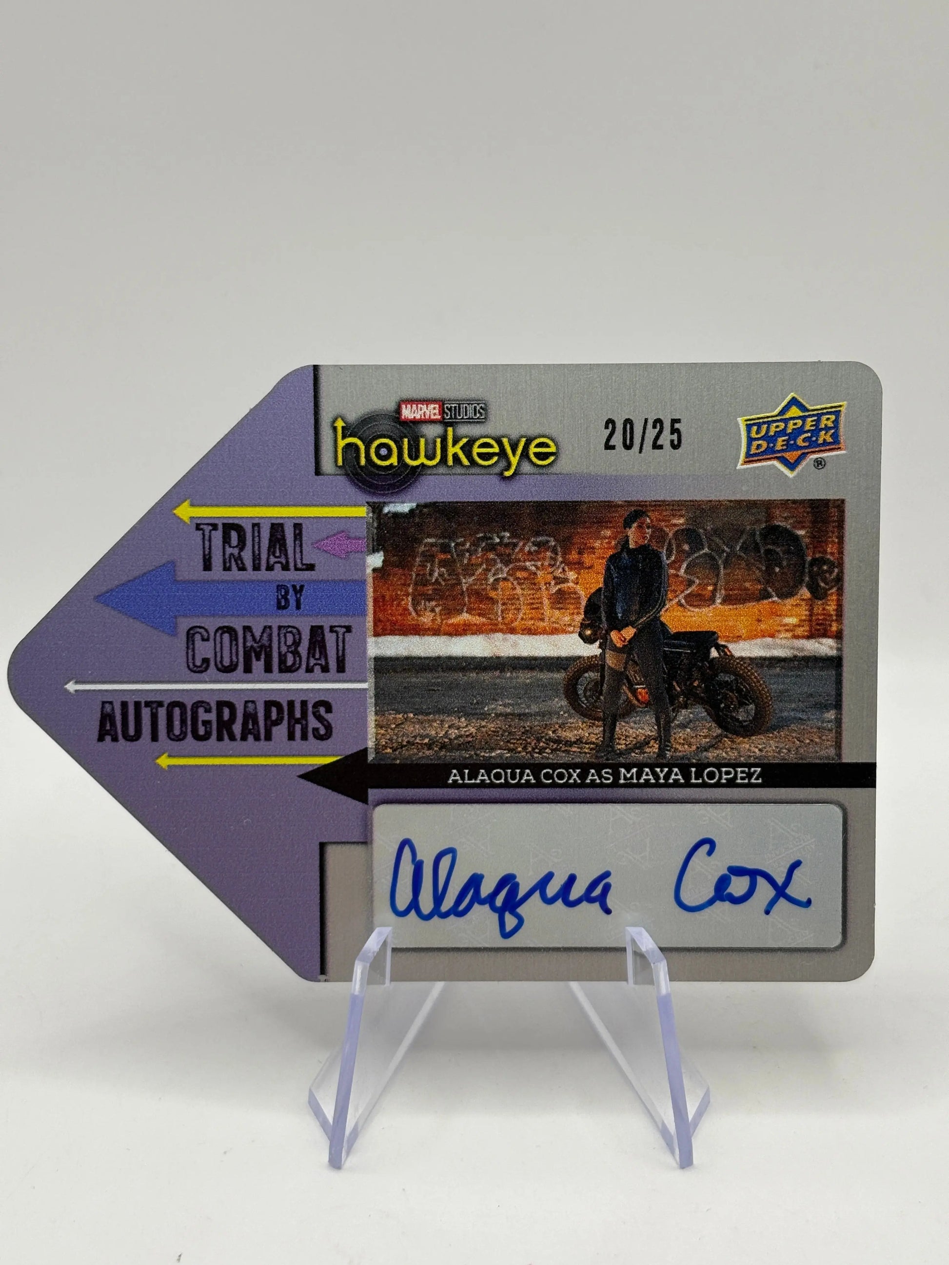 2023 Upper Deck Marvel Studios Hawkeye 20/25 Alaqua Cox as Maya Lopez Auto FRENLY BRICKS - Open 7 Days