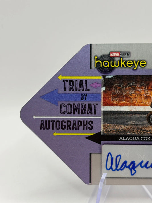 2023 Upper Deck Marvel Studios Hawkeye 20/25 Alaqua Cox as Maya Lopez Auto FRENLY BRICKS - Open 7 Days