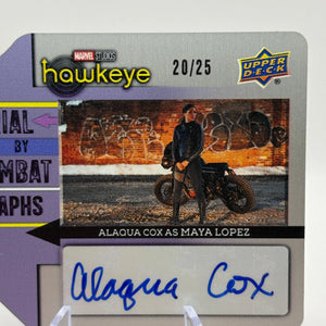 2023 Upper Deck Marvel Studios Hawkeye 20/25 Alaqua Cox as Maya Lopez Auto FRENLY BRICKS - Open 7 Days