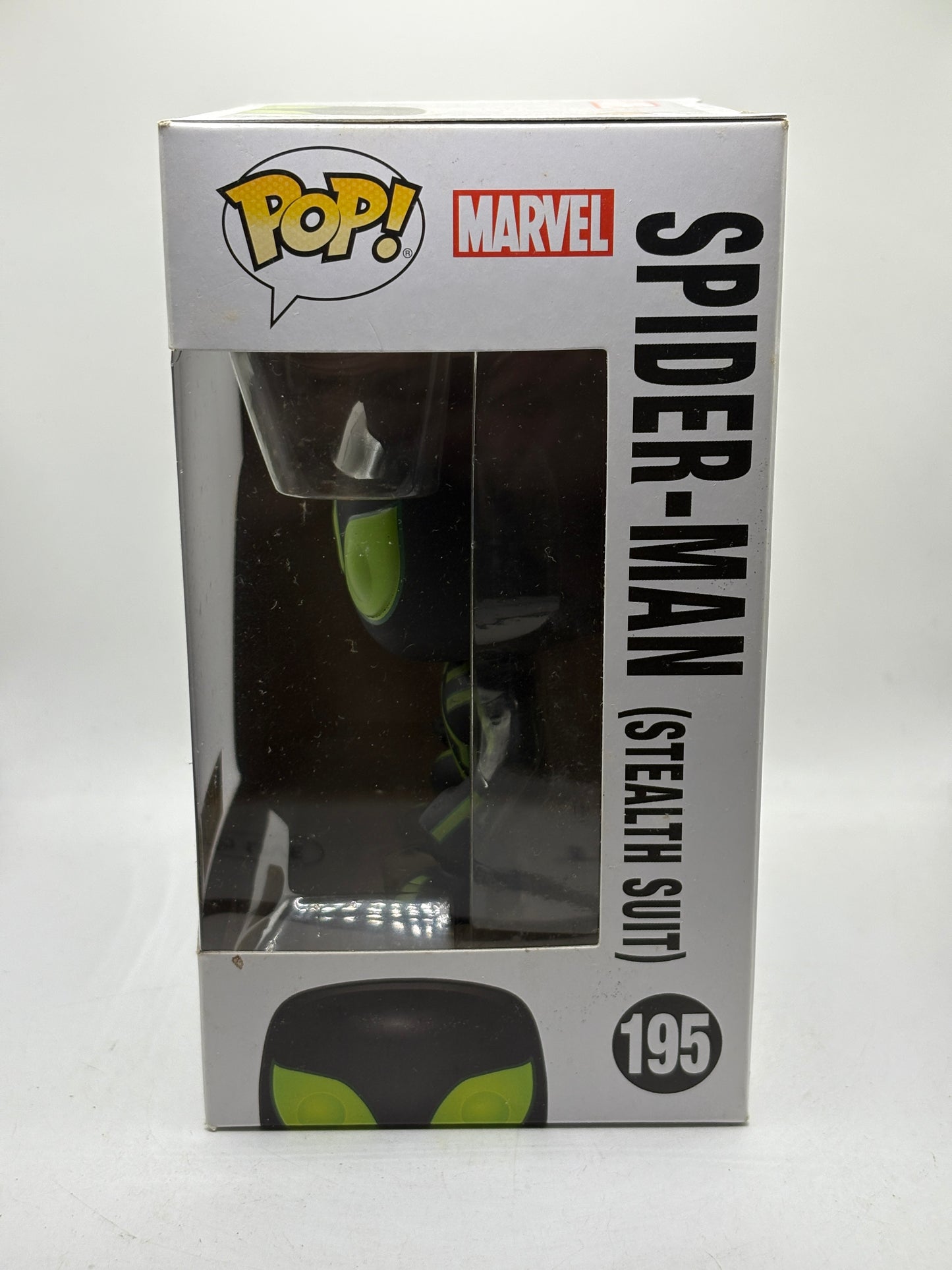 Funko POP! Marvel #195 Spider-Man (Stealth Suit) Hot Topic Exclusive Glow image 8