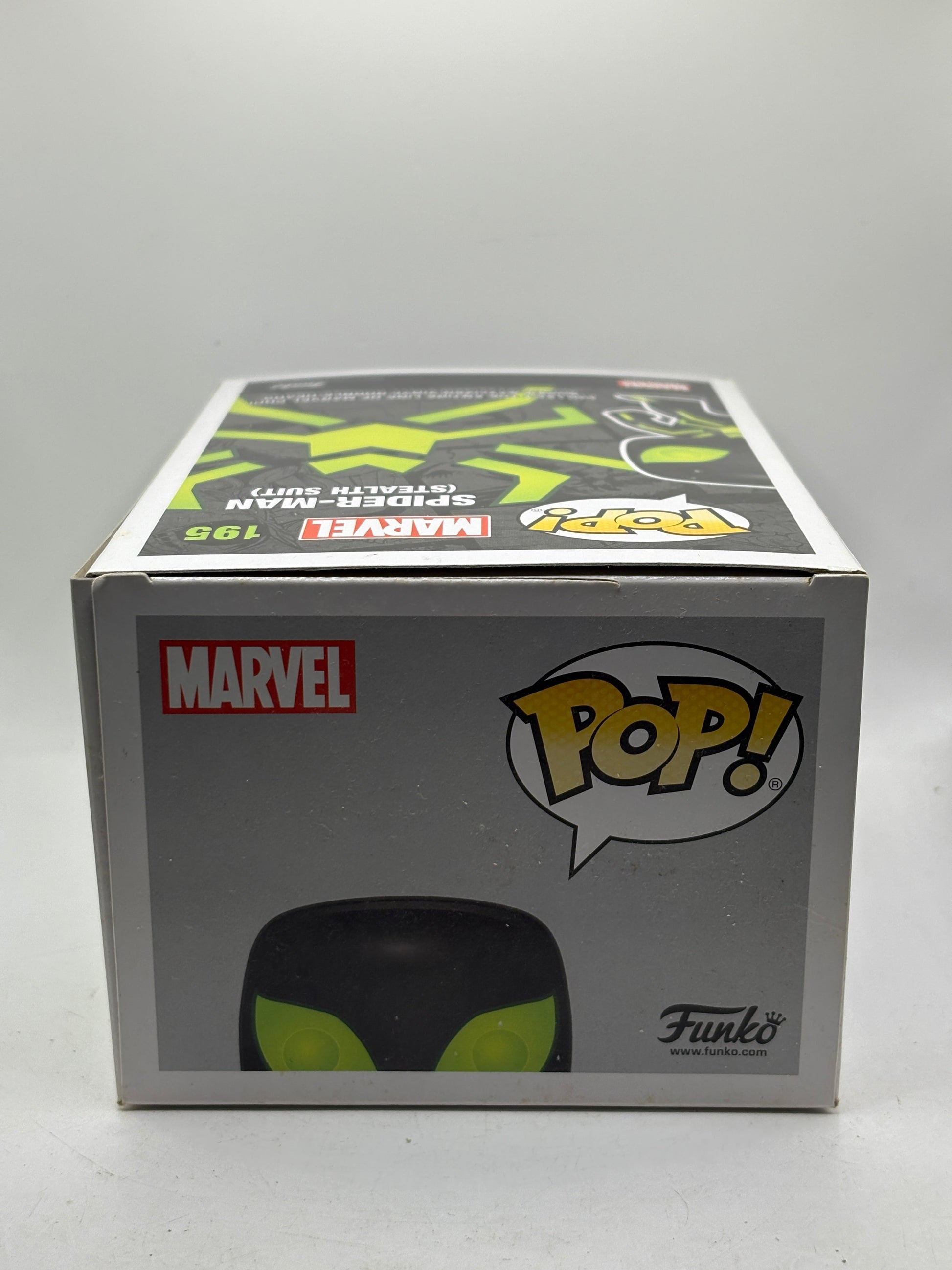 Funko POP! Marvel #195 Spider-Man (Stealth Suit) Hot Topic Exclusive Glow image 5 image 5