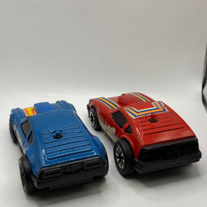 Vintage Push Race Tonka Action Toy Car Loose Red and Blue FRENLY BRICKS - Open 7 Days