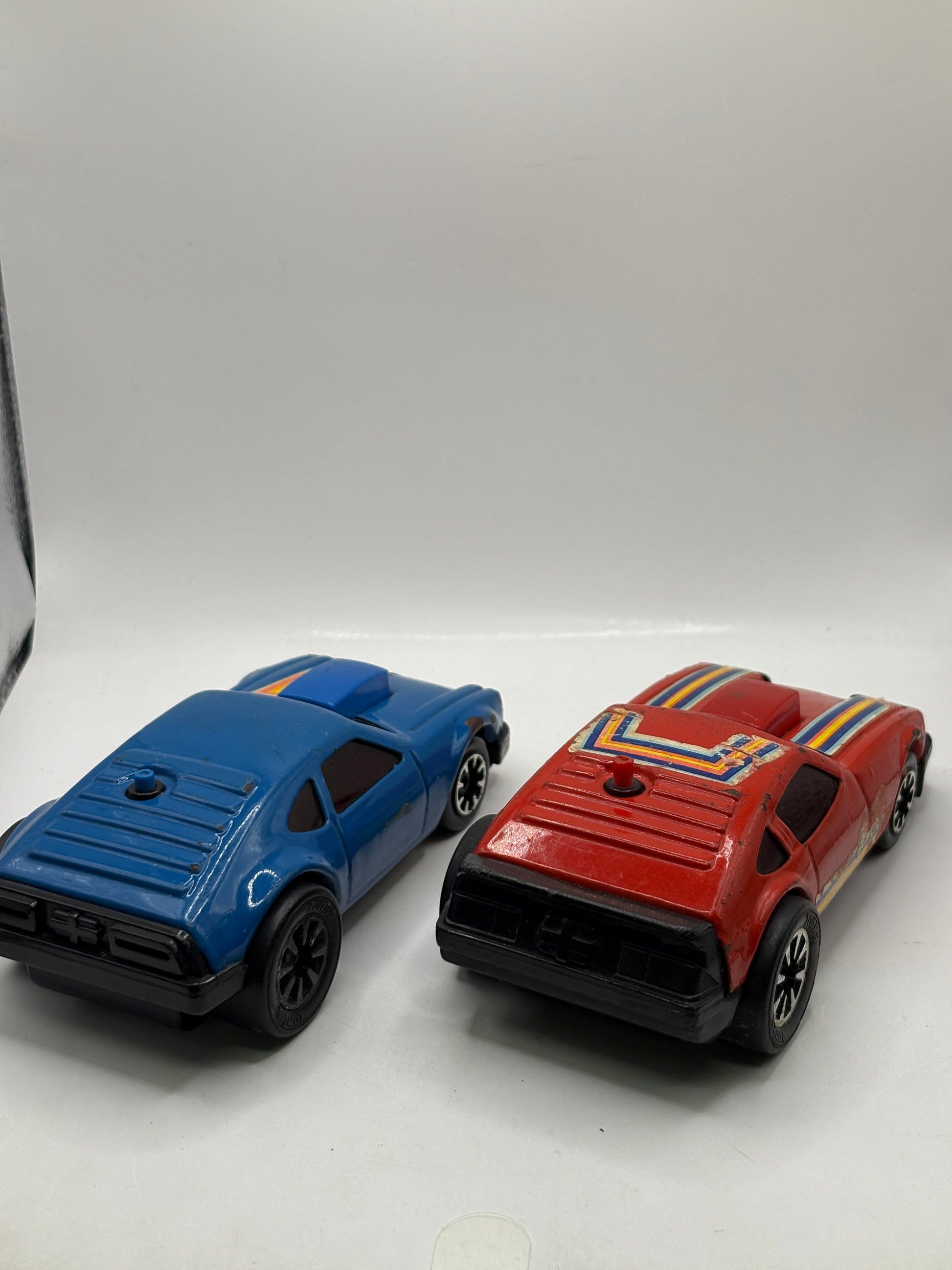 Vintage Push Race Tonka Action Toy Car Loose Red and Blue FRENLY BRICKS - Open 7 Days