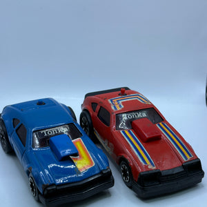 Vintage Push Race Tonka Action Toy Car Loose Red and Blue FRENLY BRICKS - Open 7 Days