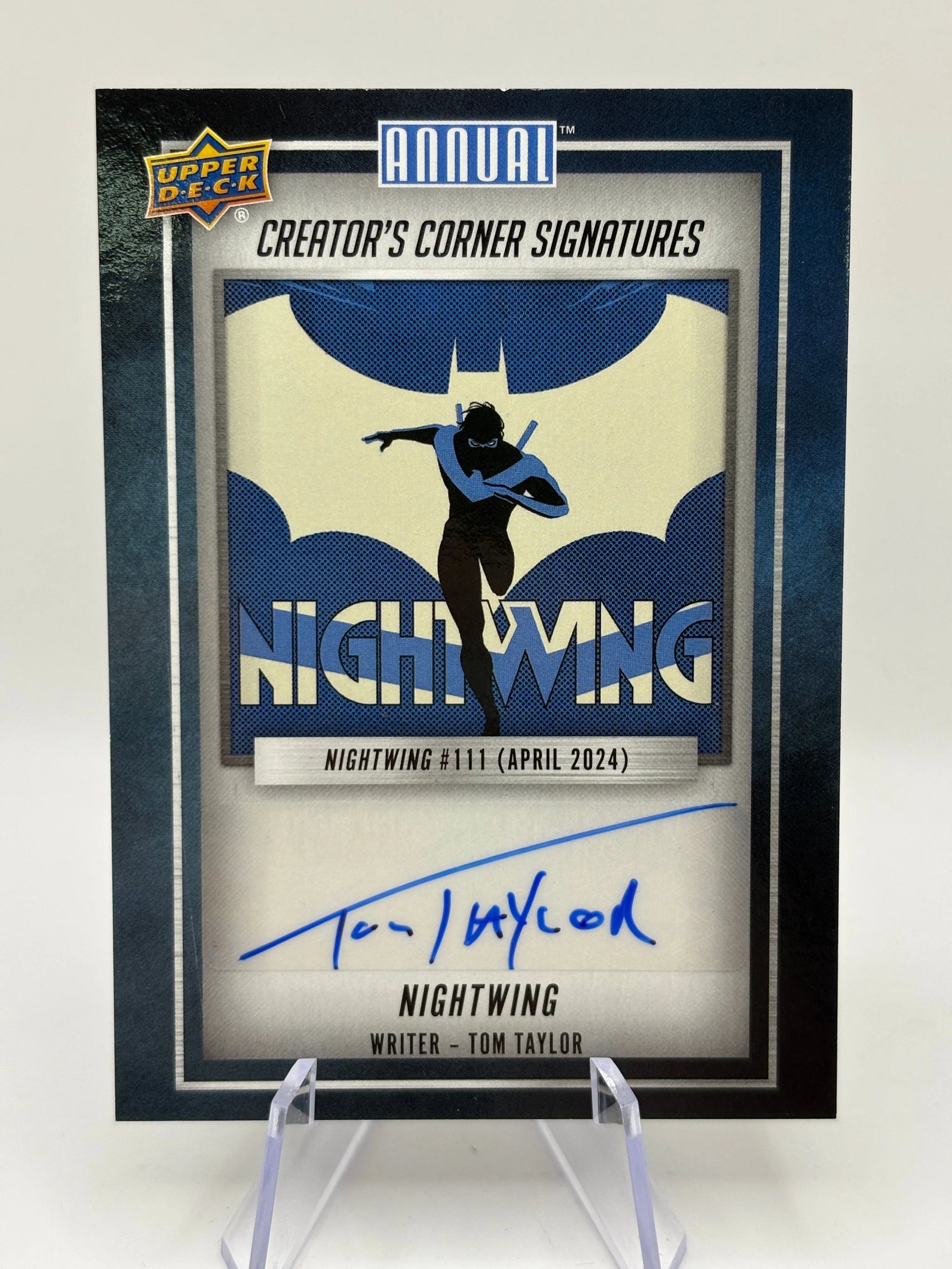 2023-24 Upper Deck DC Annual Creator’s Corner Nightwing Tom Taylor Auto FRENLY BRICKS - Open 7 Days