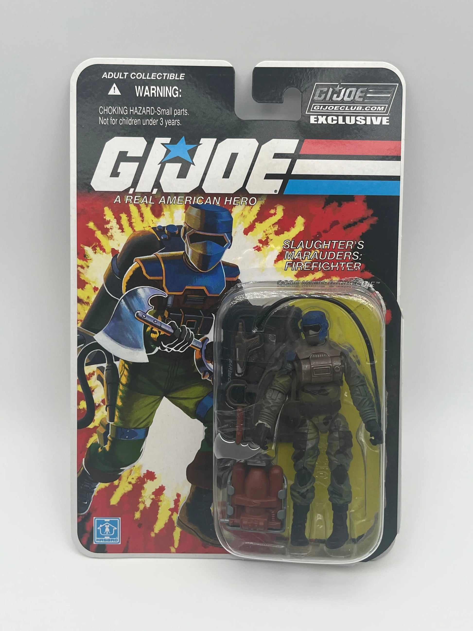 GI Joe ARAH Slaughter's Marauders: Firefighter Barbecue Figure 2018 Hasbro FRENLY BRICKS - Open 7 Days