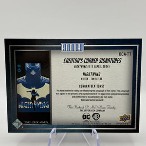 2023-24 Upper Deck DC Annual Creator’s Corner Nightwing Tom Taylor Auto FRENLY BRICKS - Open 7 Days