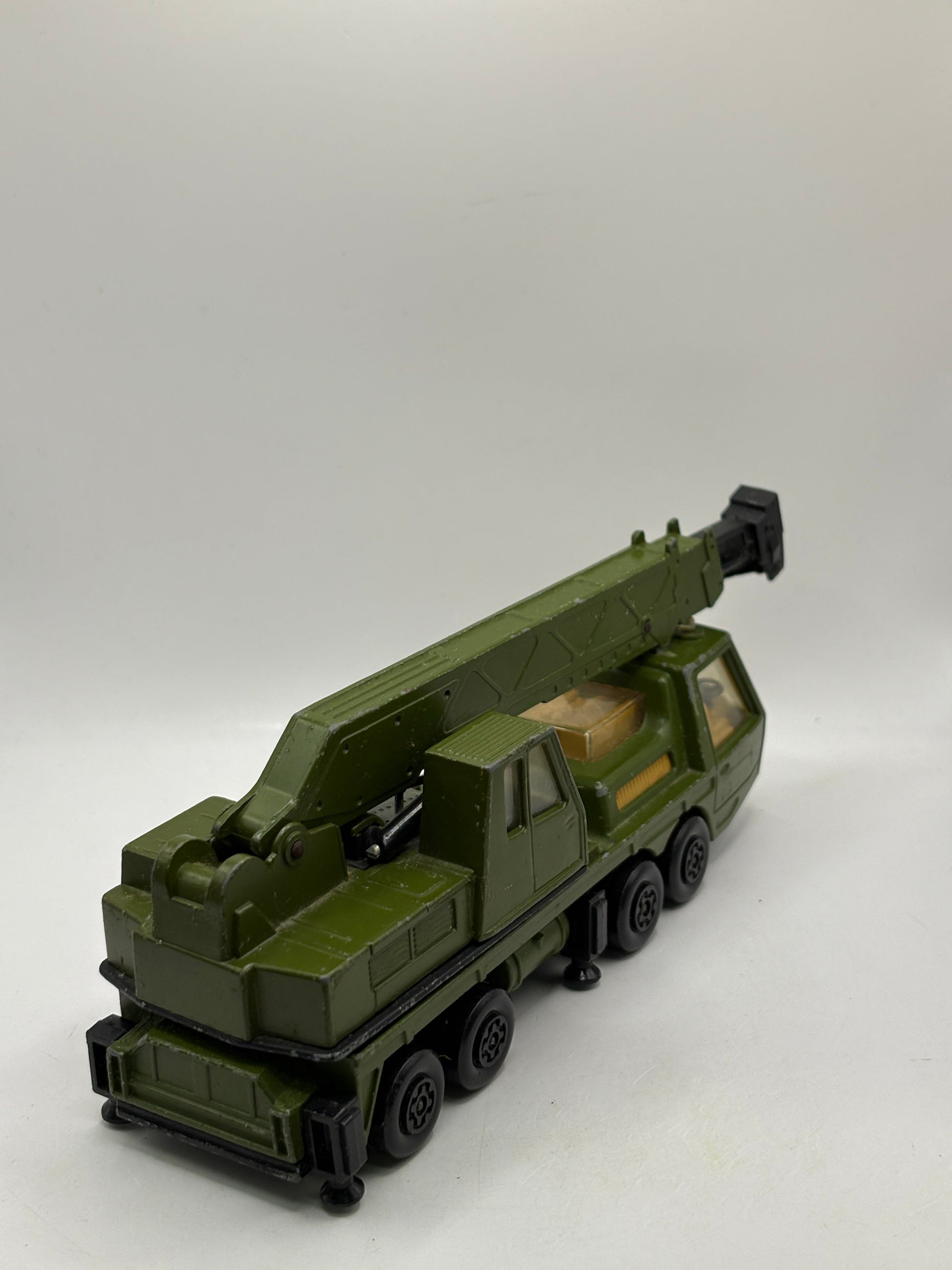 Vintage Matchbox Super Kings K-12 K-113 Military Green "Hercules" Mobile Crane FRENLY BRICKS - Open 7 Days