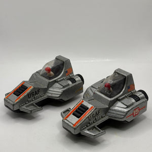 Vintage Retro Space Sled Toy Diecast Metal USAF Experimental Vehicle x 2 FRENLY BRICKS - Open 7 Days