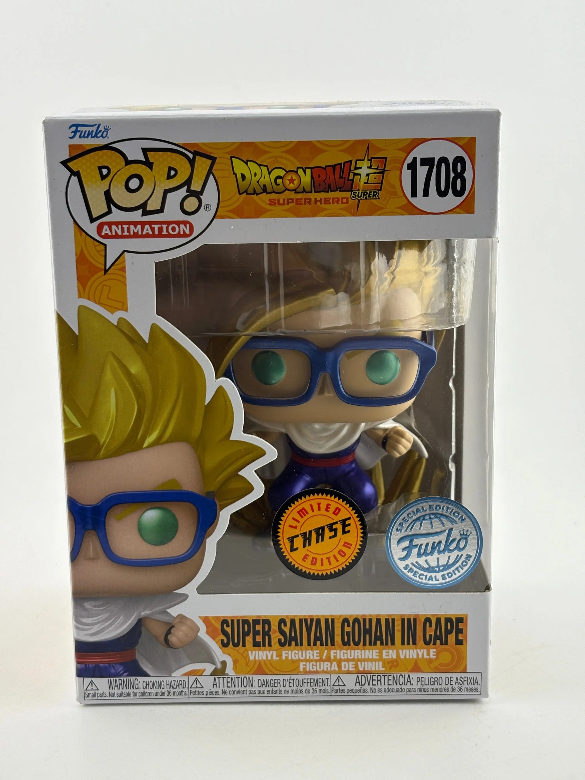Funko POP! Animation Dragon Ball Super #1708 Super Saiyan Gohan in Cape Chase FRENLY BRICKS - Open 7 Days image 1