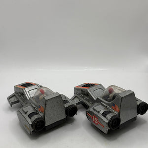 Vintage Retro Space Sled Toy Diecast Metal USAF Experimental Vehicle x 2 FRENLY BRICKS - Open 7 Days