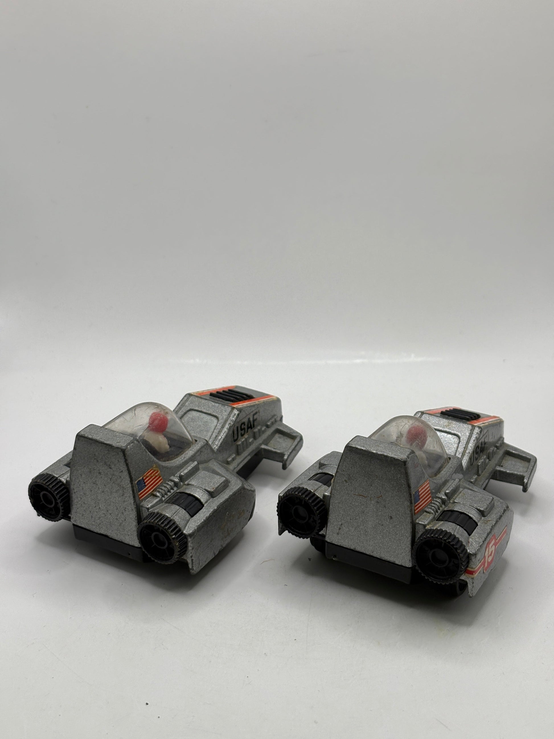 Vintage Retro Space Sled Toy Diecast Metal USAF Experimental Vehicle x 2 FRENLY BRICKS - Open 7 Days