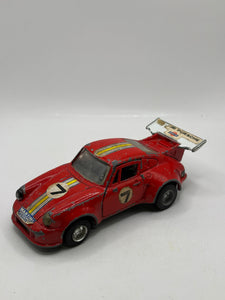 Vintage Porsche Turbo 1:37 Model Made In Hong Kong Martini Porsche Nr7 Red