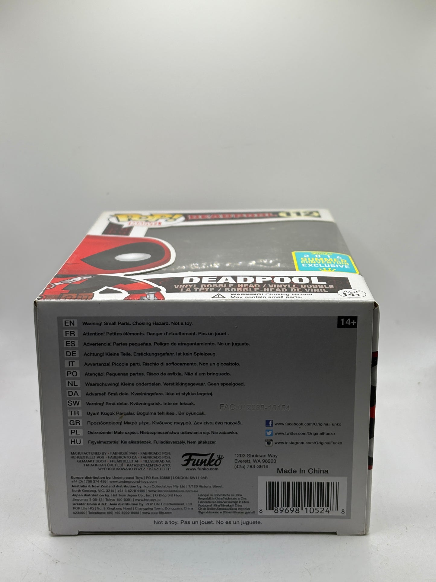 Funko POP! Marvel Deadpool #112 Deadpool 2016 Summer Convention Exclusive image 12