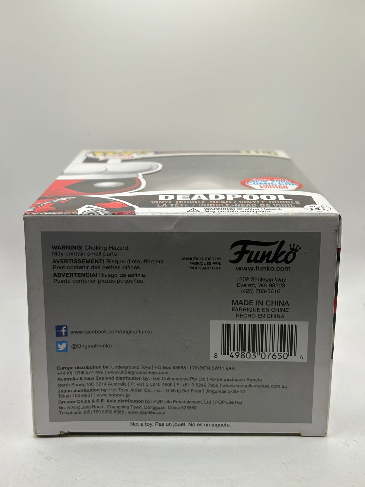 Funko POP! Marvel Deadpool #115 Deadpool 2016 NYCC Vinyl Bobble-Head image 12 image 12