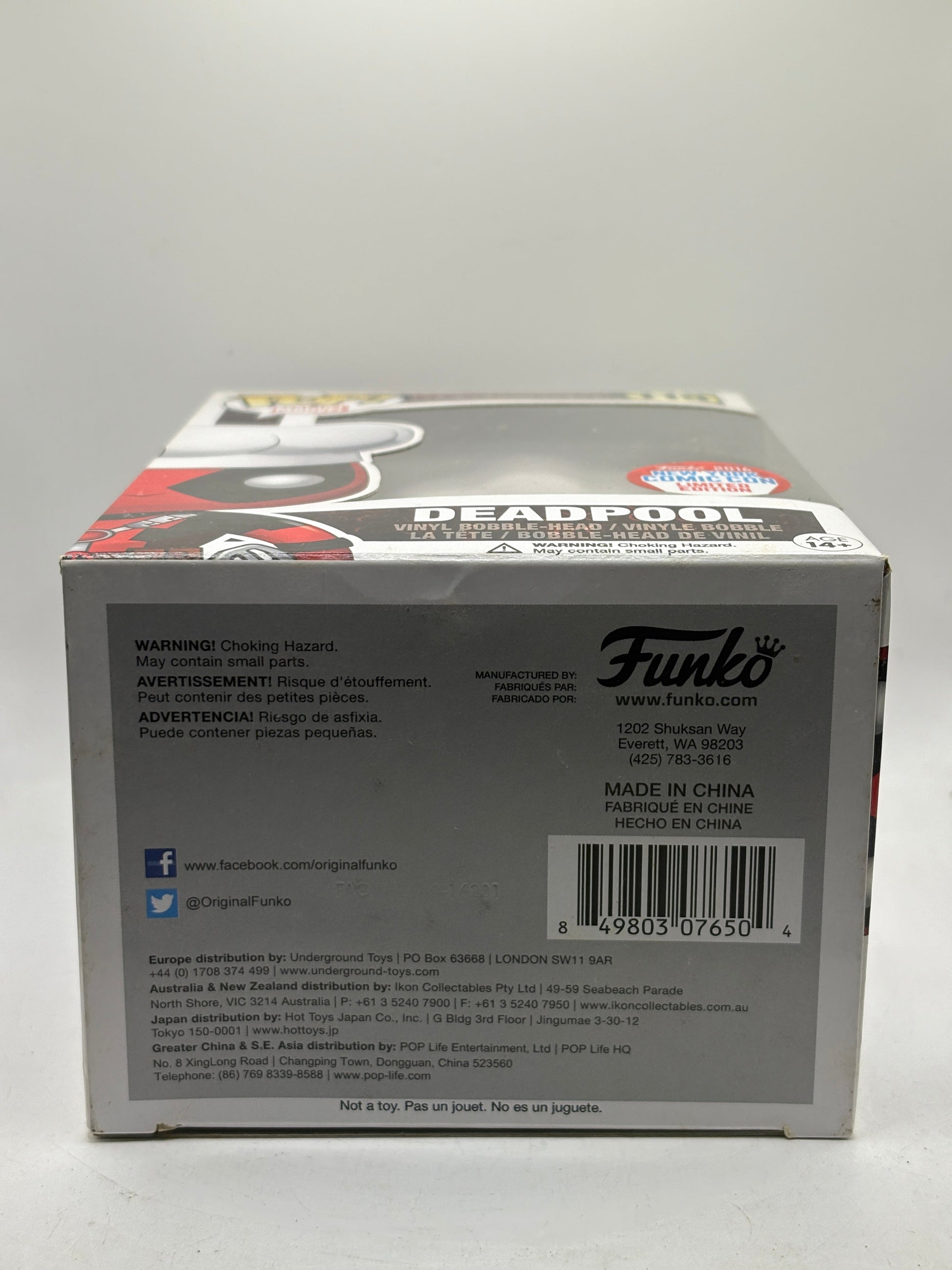 Funko POP! Marvel Deadpool #115 Deadpool 2016 NYCC Vinyl Bobble-Head image 6
