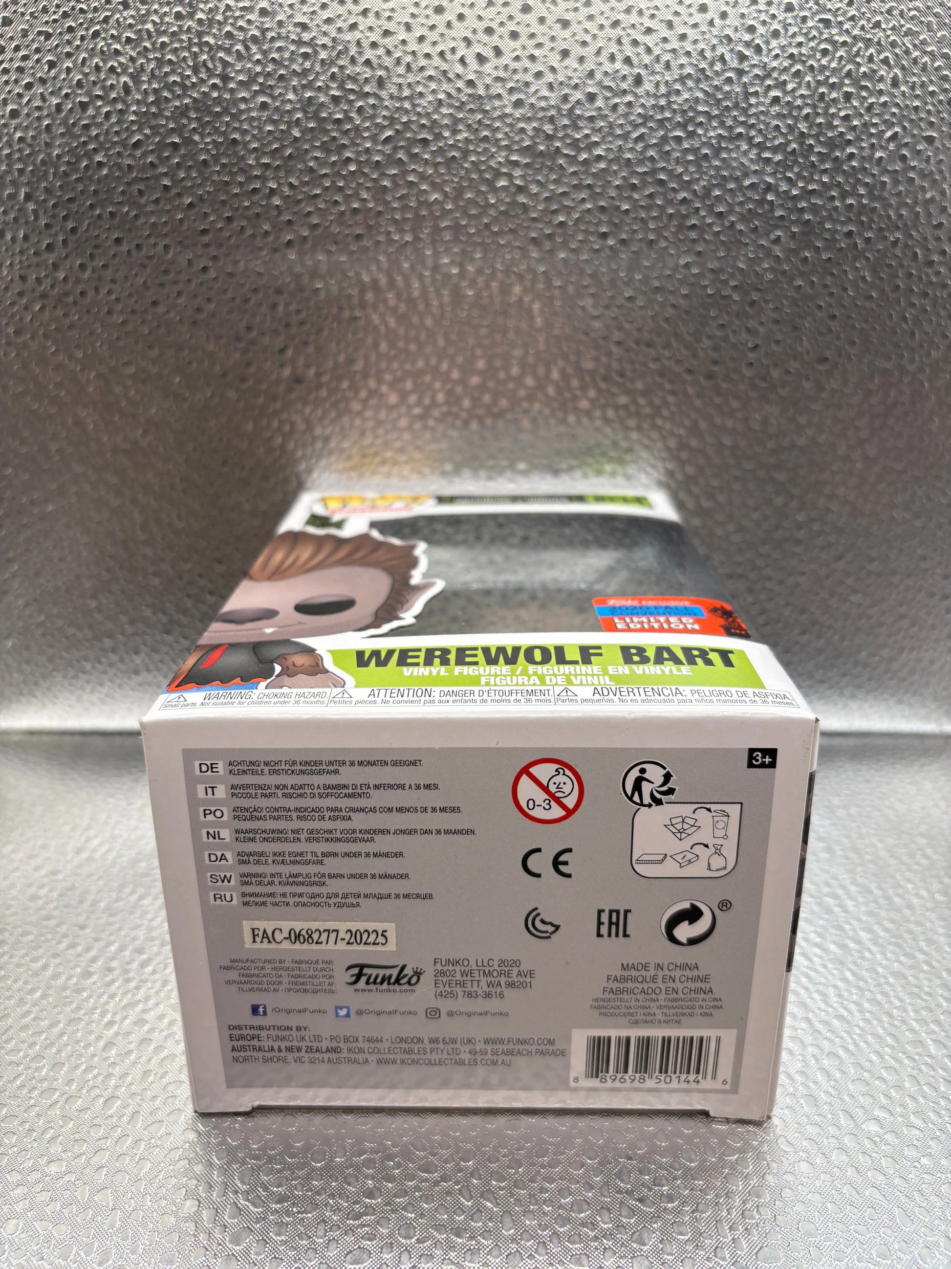 Funko Pop! Werewolf Bart #1034 The Simpsons Fall Convention 2020 Exclusive FRENLY BRICKS - Open 7 Days