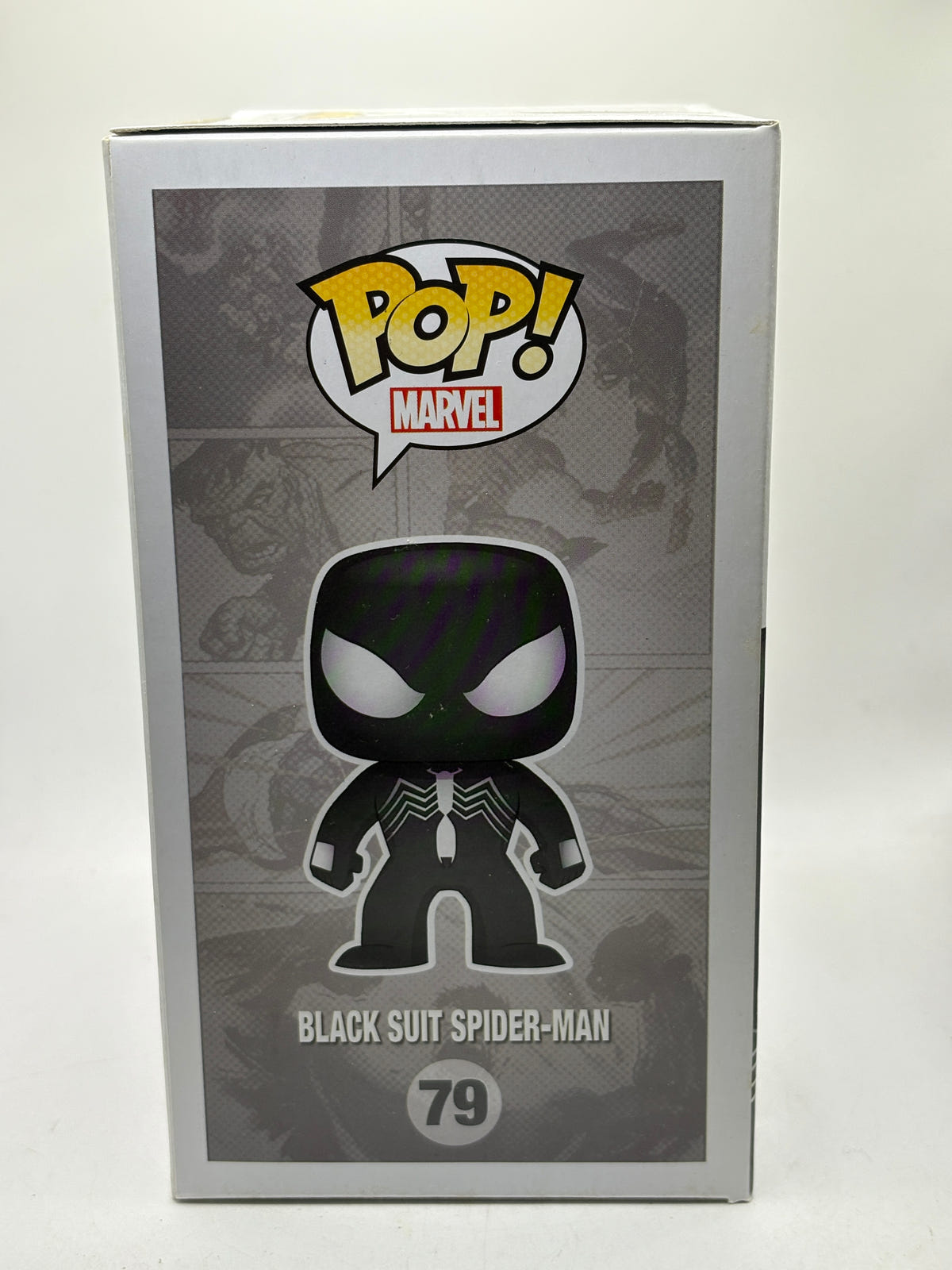 Funko POP! Marvel Spider-Man #79 Black Suit Spider-Man Glow Vinyl Bobblehead image 4 image 4