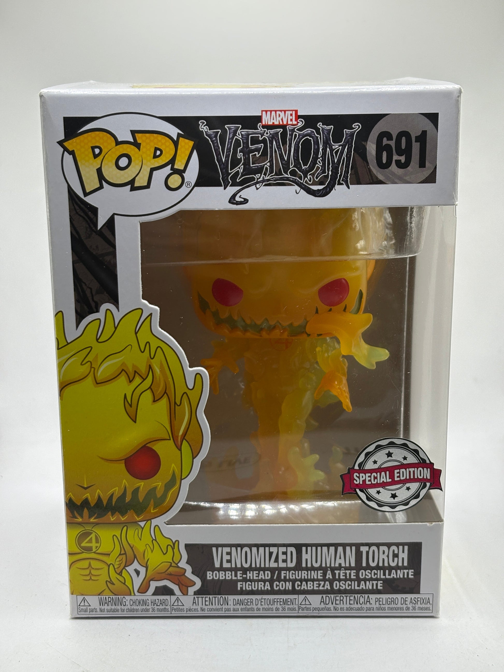Funko POP! Marvel Venom #691 Venomized Human Torch Special Edition product image