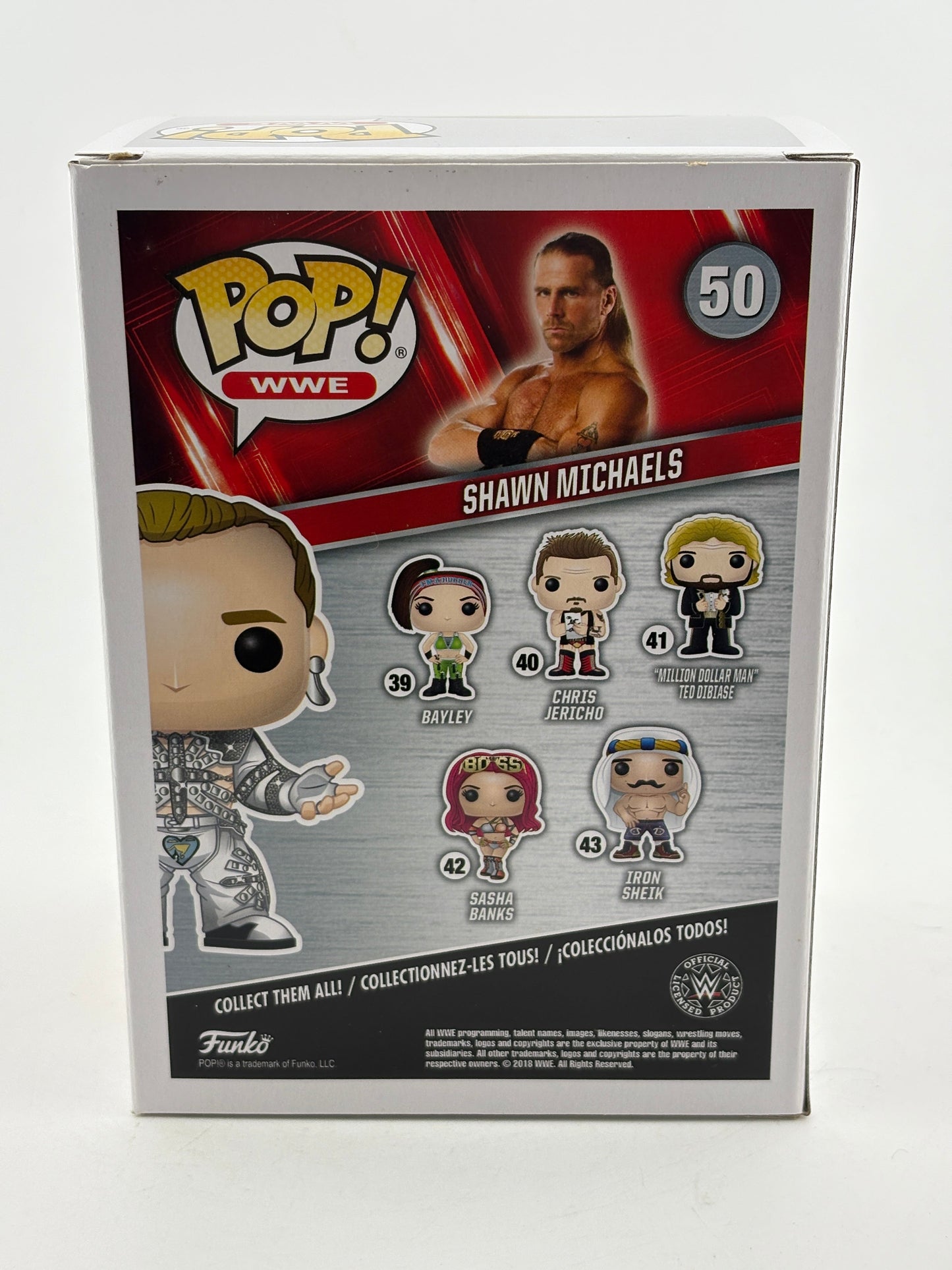 Funko POP! WWE #50 Shawn Michaels Vinyl Figure Signed With Photo COa FRENLY BRICKS - Open 7 Days