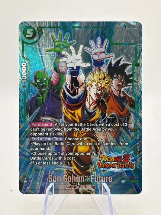 Dragon Ball Super Fusion World - Son Gohan : Future FB02-089 SR Alt Art Dokkan Battle FRENLY BRICKS - Open 7 Days