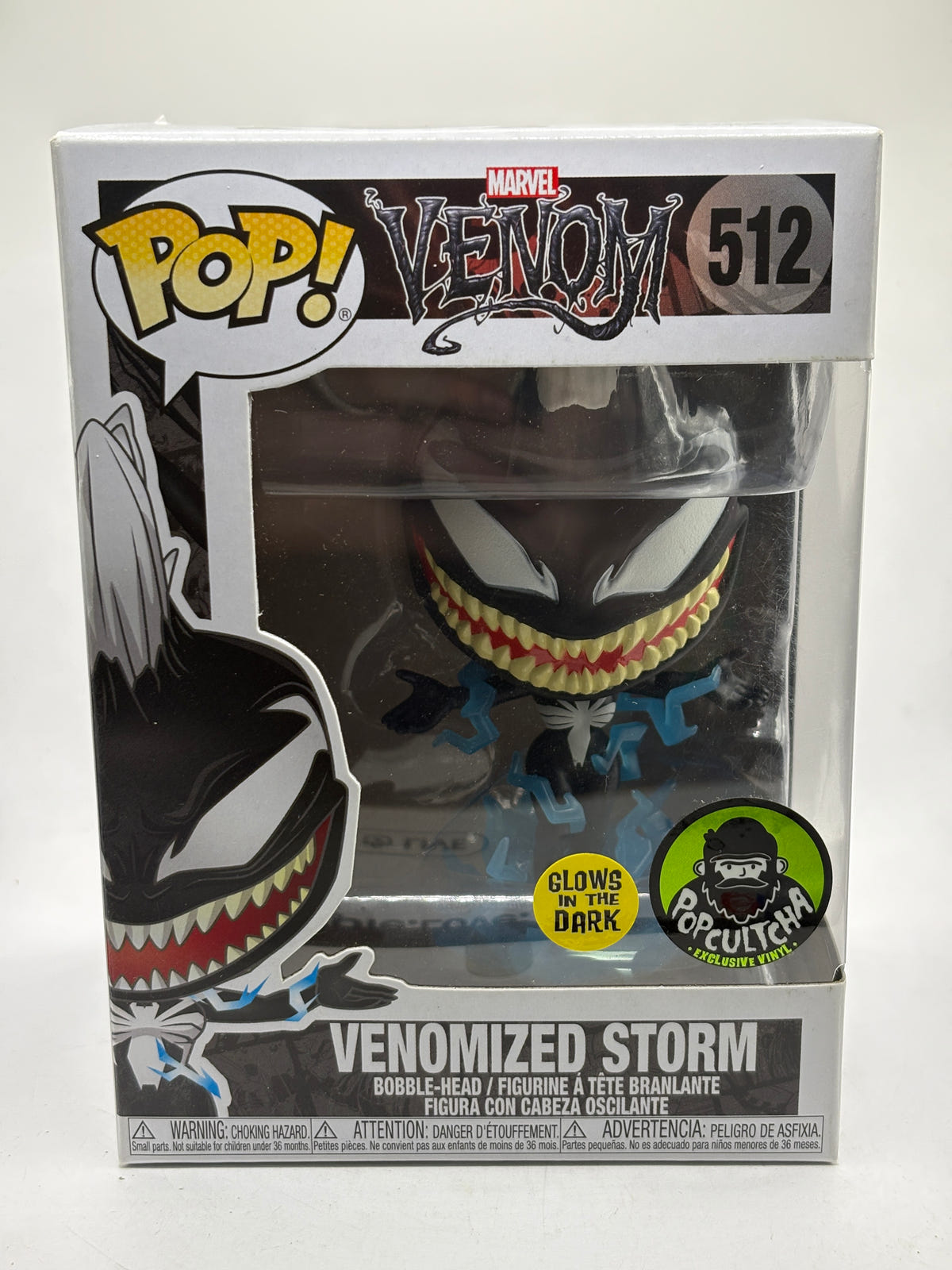Funko POP! Marvel Venom #512 Venomized Storm Glow Popcultcha Exclusive product image image 1