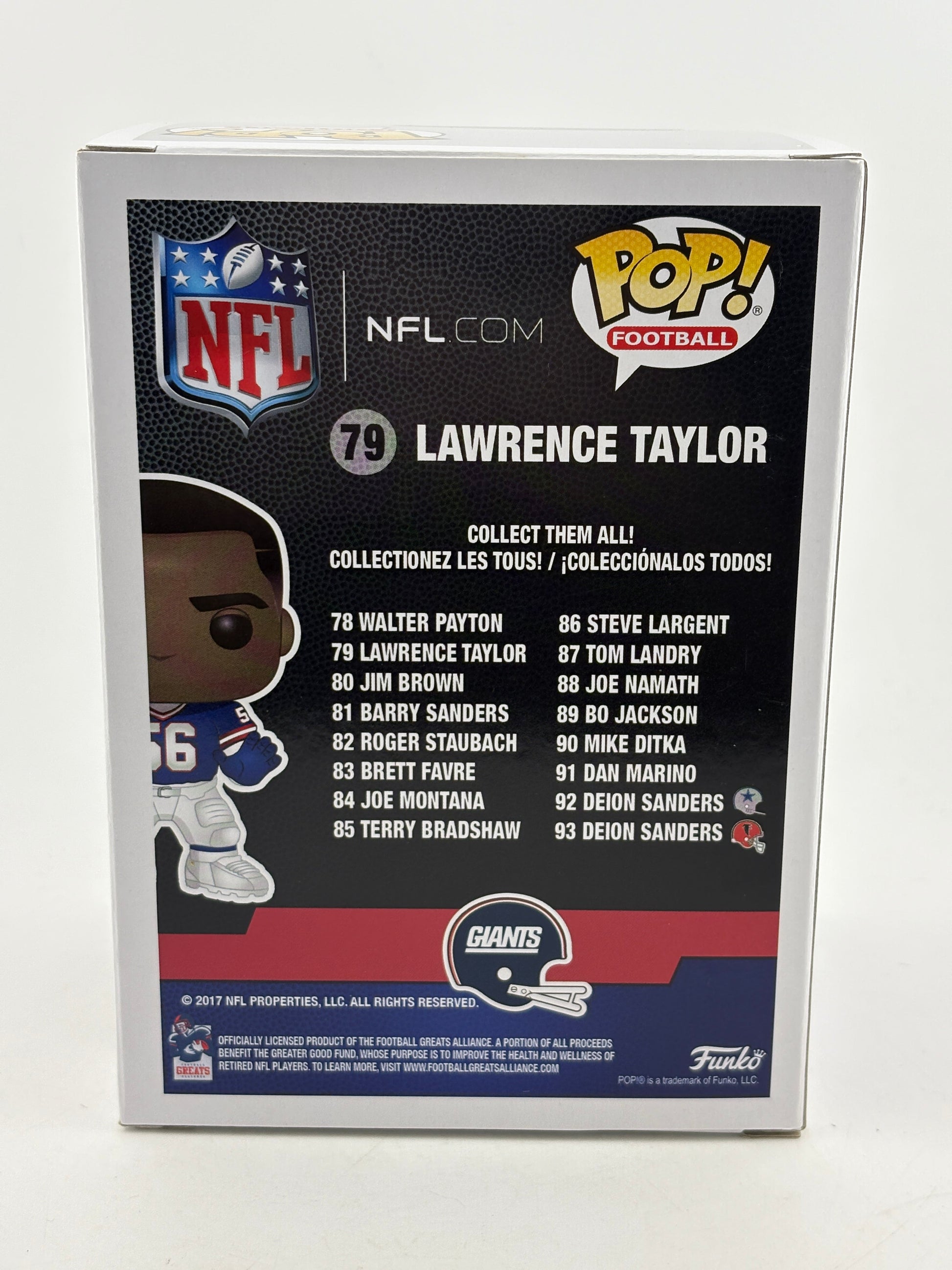 Funko POP! Football Giants #79 Lawrence Taylor Vinyl Figure FRENLY BRICKS - Open 7 Days