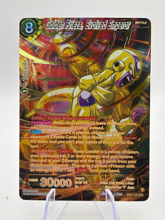 Dragon Ball Super Masters - Golden Frieza, Evolved Emperor BT21-120 SPR FRENLY BRICKS - Open 7 Days