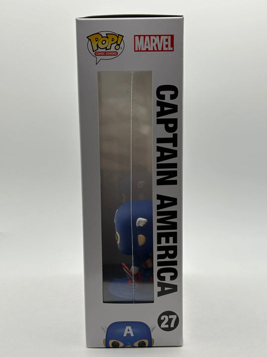Funko POP! Comic Covers Marvel #27 Captain America FRENLY BRICKS - Open 7 Days